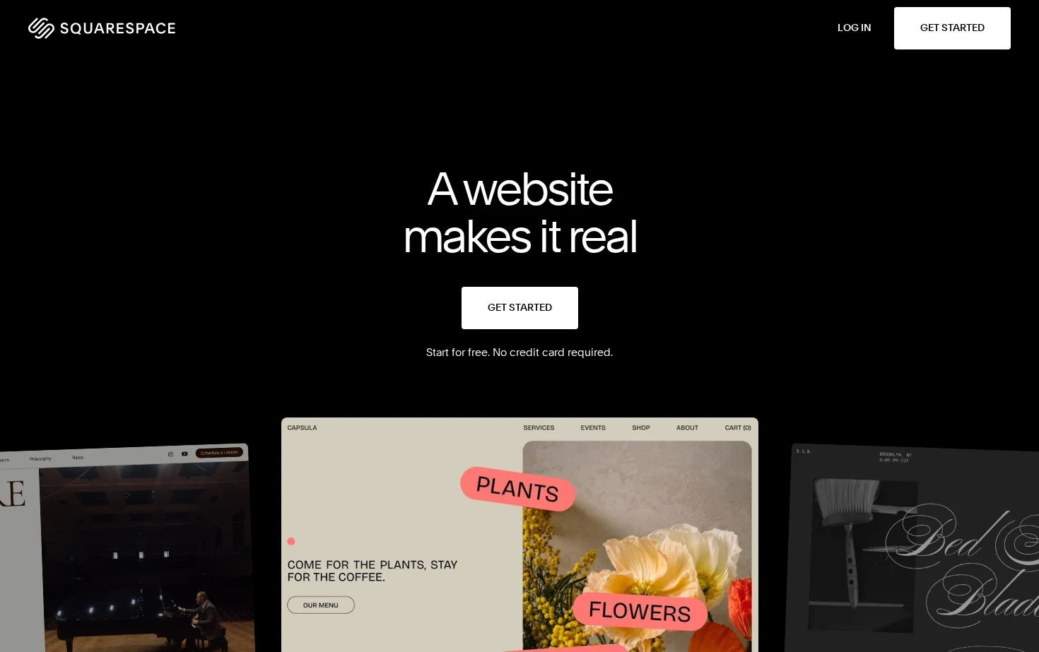 Squarespace 页面快照